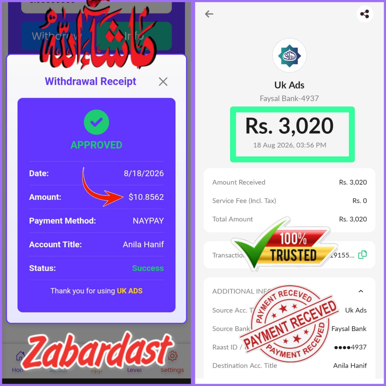 Crypto post on Dostana